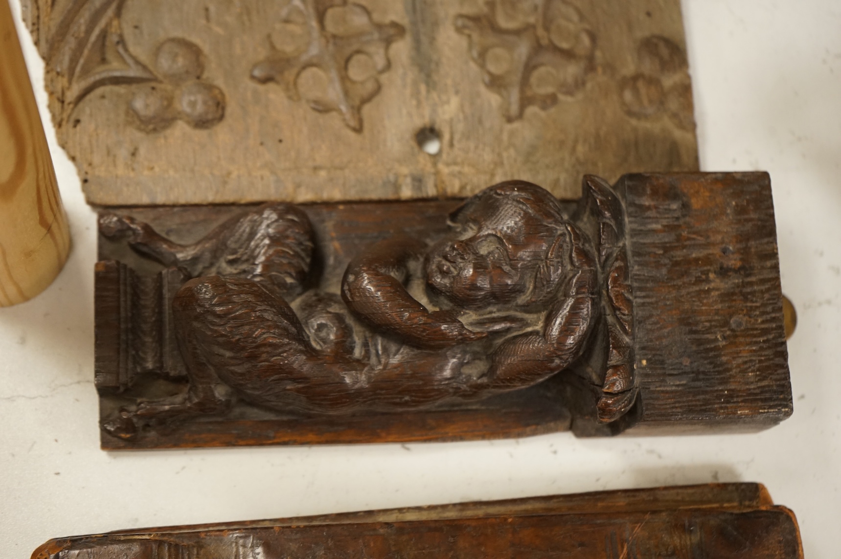 A 19th century French Boulle glove box, width 27cm.